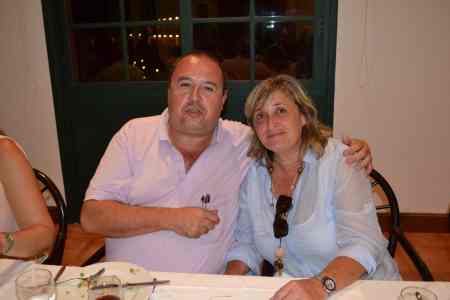 Cena con Buffet Libre en el Hotel **** La Palma Princes.  Pere ferrer y su mujer. Día 26/08/2.013