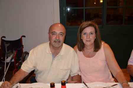 Cena con Buffet Libre en el Hotel **** La Palma Princes.  Rafa Bernal y su mujer. Día 26/08/2.013