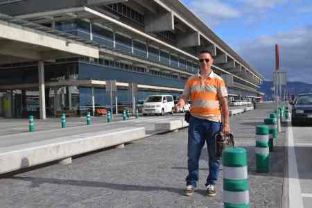 José Costa en el aeropuerto Día 28/08/2.013